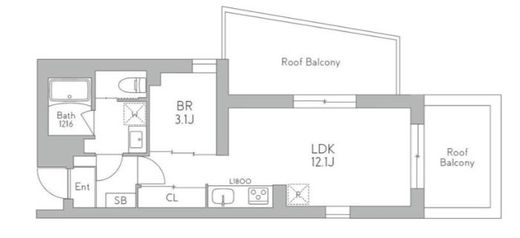 J.リヴェール武蔵小山West 503 間取り図