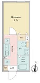 LiveFlat恵比寿 (ライブフラット恵比寿) 402 間取り図