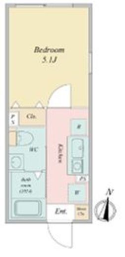 LiveFlat恵比寿 (ライブフラット恵比寿) 103 間取り図
