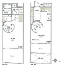 ピアース西麻布 3階 間取り図