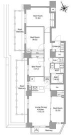 コンフォリア中葛西 603 間取り図