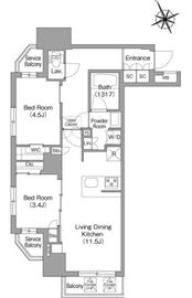 コンフォリア中葛西 205 間取り図