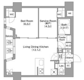 コンフォリア中葛西 403 間取り図