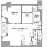 コンフォリア中葛西 204 間取り図