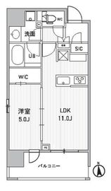 シーズンフラッツ新御徒町イースト 1103 間取り図