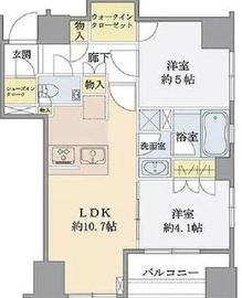 リビオ日本橋浜町パークフィール 6階 間取り図