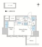 スタイリオ蒲田WEST 806 間取り図