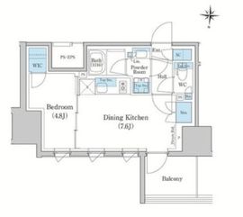 スタイリオ蒲田WEST 306 間取り図