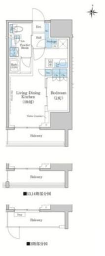 スタイリオ蒲田WEST 1004 間取り図