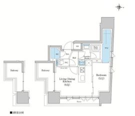 スタイリオ蒲田WEST 305 間取り図