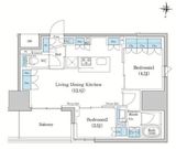 スタイリオ蒲田WEST 1207 間取り図