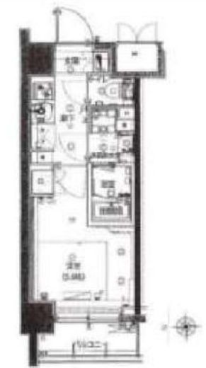 ハーモニーレジデンス武蔵小杉#002 1階 間取り図