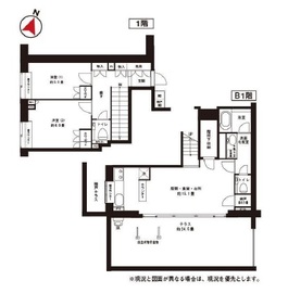 プラウド代々木初台 1階 間取り図