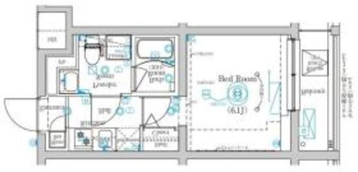MIND武蔵中原 202 間取り図