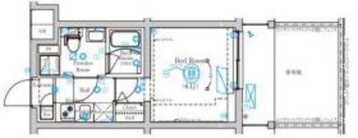 MIND武蔵中原 103 間取り図