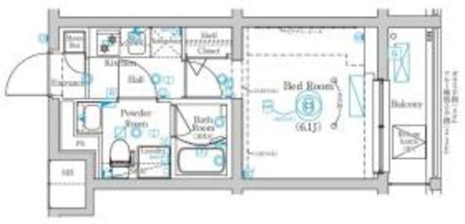MIND武蔵中原 303 間取り図