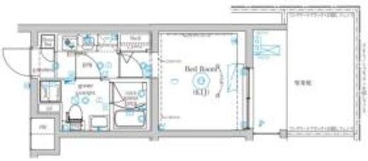 MIND武蔵中原 104 間取り図