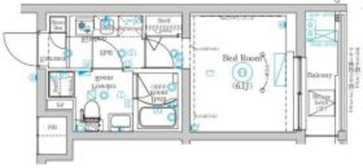 MIND武蔵中原 205 間取り図