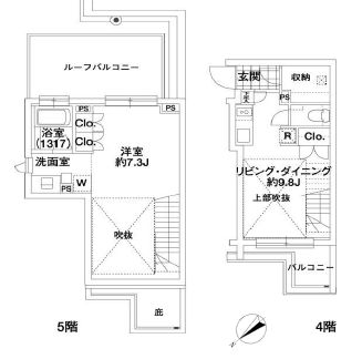 エルスタンザ代々木 407 間取り図