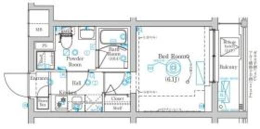 MIND武蔵中原 306 間取り図