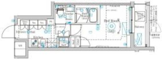 MIND武蔵中原 109 間取り図