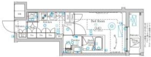 MIND武蔵中原 409 間取り図