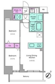 アーバネックス日本橋茅場町 901 間取り図