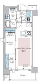 アーバネックス新御徒町駅前 1001 間取り図