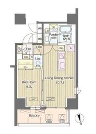 ヴェルデコート西新宿 501 間取り図