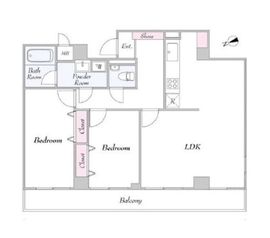 リエール市ヶ谷 4階 間取り図