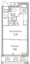 アトリウム白金 407 間取り図