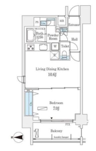 アーバンプレミア秋葉原 1201 間取り図