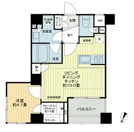 シティインデックス目黒 5階 間取り図