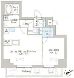 グレースティリア 702 間取り図