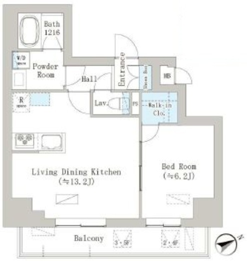 グレースティリア 603 間取り図