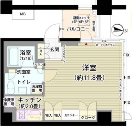 ガーデニエール砧レジデンス 710 間取り図