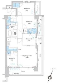 プレディアコート鷺沼 412 間取り図