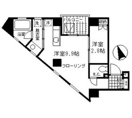 北参道スタイル 401 間取り図