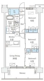 スカイグランデ津田沼 710 間取り図