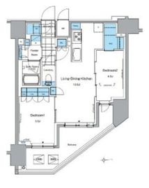 ルフォンプログレ田原町 1501 間取り図