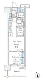 スカイグランデ津田沼 823 間取り図