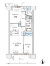 スカイグランデ津田沼 818 間取り図