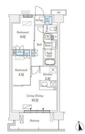 スカイグランデ津田沼 817 間取り図