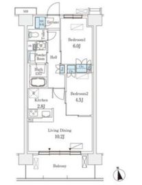 スカイグランデ津田沼 816 間取り図