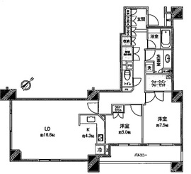 パークコート恵比寿ヒルトップレジデンス 3階 間取り図