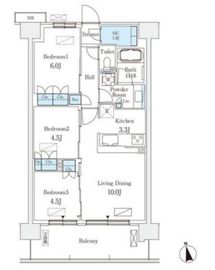 スカイグランデ津田沼 810 間取り図