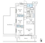 スカイグランデ津田沼 807 間取り図