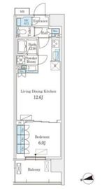 スカイグランデ津田沼 806 間取り図