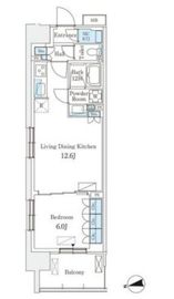 スカイグランデ津田沼 801 間取り図