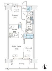 スカイグランデ津田沼 719 間取り図